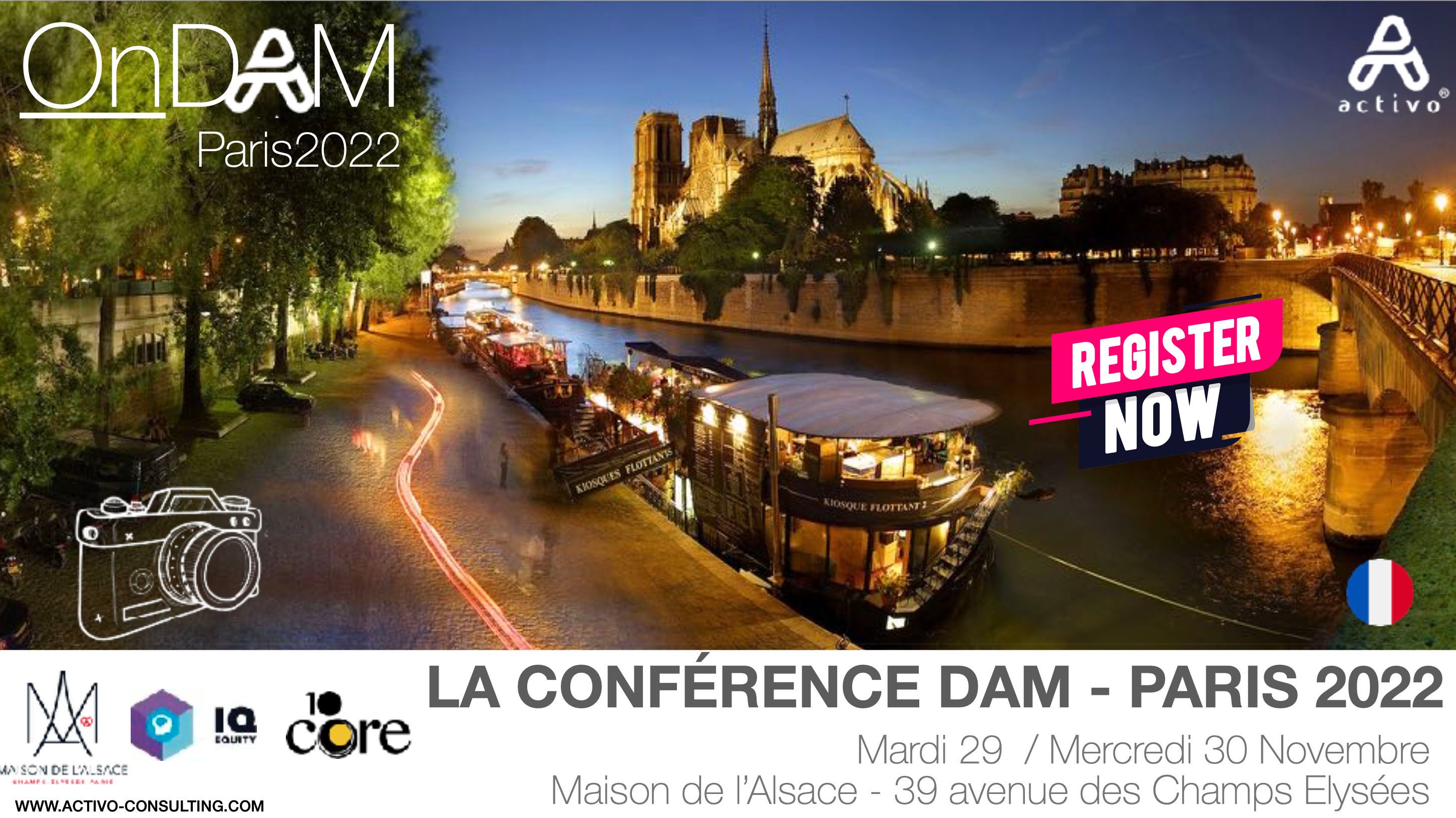 OnDAM Paris 2022 The 100 DAM conference 🇫🇷